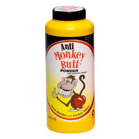Anti Monkey Butt Sweat Absorber And Friction Fighter Powder, 6 Oz, 2 Pack