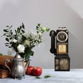 thumbnail image 5 of Modelo de teléfono vintage - L 3.74" x W 2.95" x H11.4 Accesorios para teléfono fijo antiguo negro Decoración de pared de resina antigua Giratorio, 5 of 5