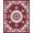 Red, Pattern 8, variant on ODIKA 4'x6' Machine Washable Non-Slip Area Rug, Vintage Festive Botanical Accent Decorative High Traffic Rug, Red, 611058