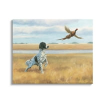 Stupell Industries Pointer Dog & Pheasant Animals & Insects Painting Gallery Wrapped Canvas Print Wall Art, 40 x 30