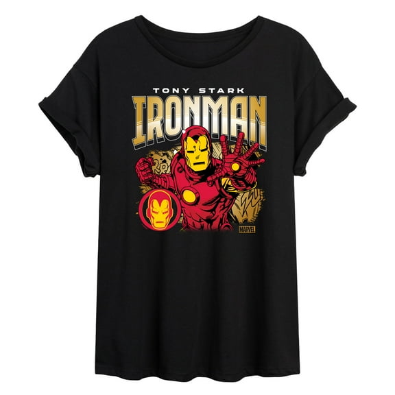 Marvel Iron Man - Tony Stark - Women's Oversized Graphic T-Shirt