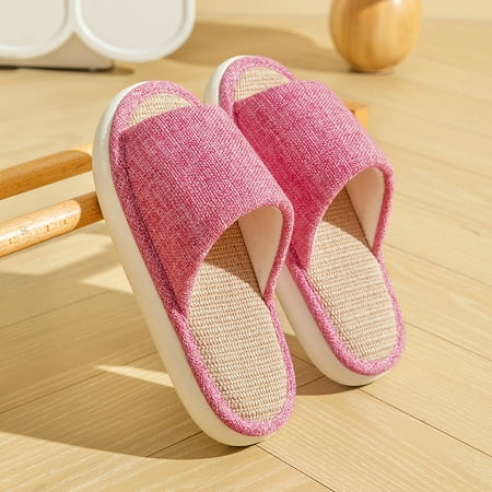 

Xinya hemp slippers spring and autumn women‘s sweat-absorbent home non-slip indoor Japanese-style breathable drooping soft bottom sweat-absorbent