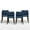 Blue, variant on Modern Fabric Side Chairs with Cushioned Seat and Wooden Legs , Upholstered Dining Room Chairs Set of 4 for Kitchen, Café or Restaurant – Beige