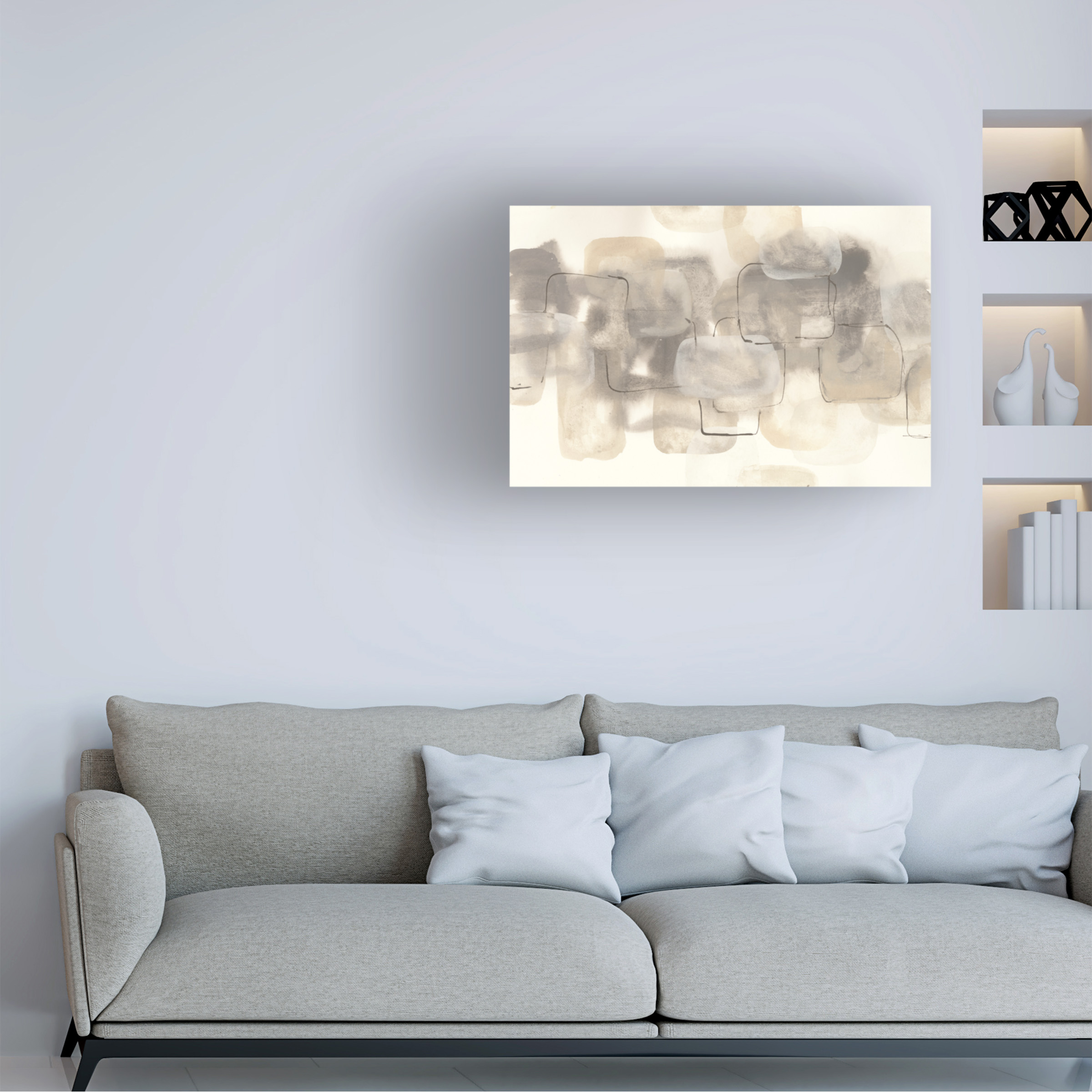 Trademark Fine Art 'Neutral Stacking III' Canvas Art by Chris Paschke