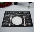 thumbnail image 1 of ABPHQTO Mantel individual educativo Family Rules 30x45 cm Juego de 2 ABPHQTO tablemat2pcs-ZK-36, 1 of 1