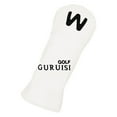 thumbnail image 1 of kurtrusly Golf Head Covers Driver Fairway Wood Putter Sleeve Hybrid Cover w/Number Tag White 5 35x12cm, 1 of 8