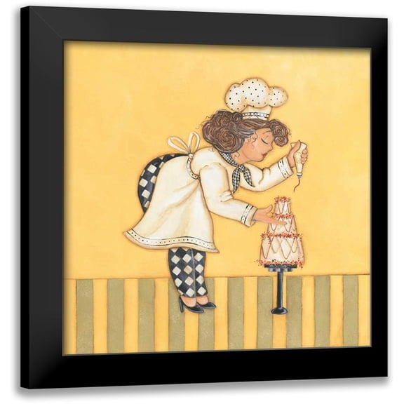 Marrott, Stephanie 12x12 Black Modern Framed Museum Art Print Titled - Pastry Chef