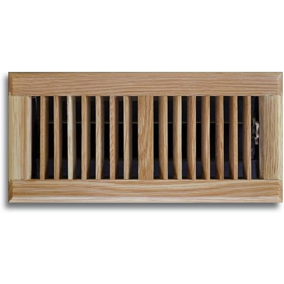 Truaire C168-OLF 06X10(Duct Opening Measurements) Solid Oak Floor Grille 6-Inch