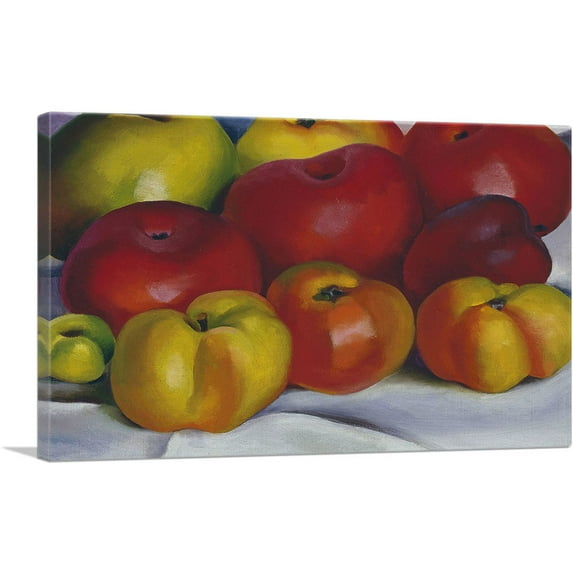 ARTCANVAS Apple Family 1920 Canvas Art Print by Georgia O-Keeffe - Size: 12" x 8" (0.75" Deep)