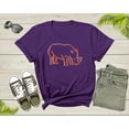 thumbnail image 6 of Colorful Rhinoceros Hippopotamus Wild Hippo Animal Wildlife T-Shirt Rhino Lover Gift Graphic T Shirt for Men Women Boys Girls Teens Tshirt, 6 of 8