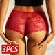 thumbnail image 2 of Bragas de encaje Floral para mujer, ropa interior Sexy de cintura baja, suave, cómoda, piezas, 3 S-XL, 2 of 4