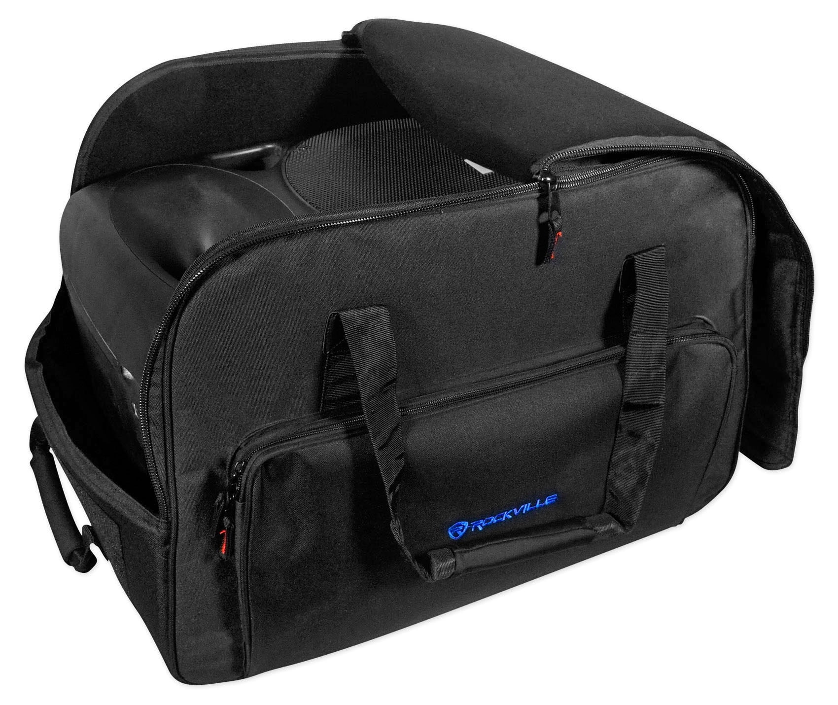 Rockville Rolling Travel Case Speaker Bag w/Handle+Wheels For Yamaha DSR112
