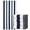 Navy Blue Gray, variant on Jessy Home 4 Pack Oversized Beach Towel Set, 40"x70" Striped Beach Towels Super Absorbent, Quick-Dry, Sand-Resistant Extra Large Towels for Beach, Pool-Black White Gray