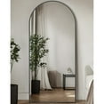 thumbnail image 2 of Mirrasia 30"x71" Arched Full Length Mirror, Modern Standing Mirror Floor Mirror, Black, 2 of 5