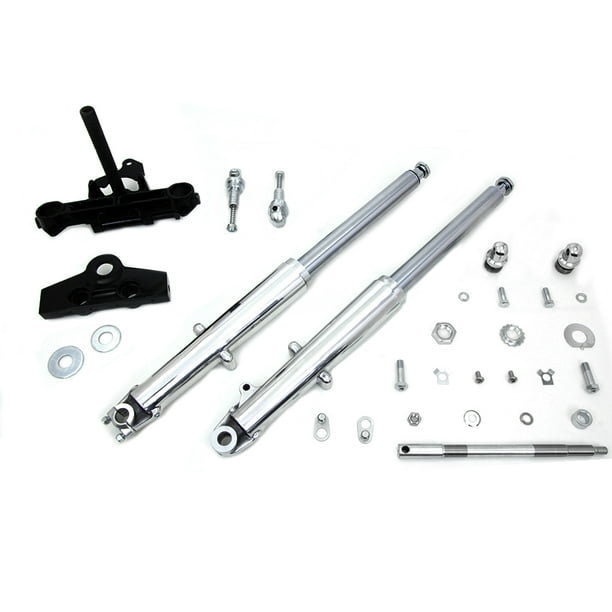 41mm Adjustable Fork Assembly with Polished Sliders,for Harley Davidson