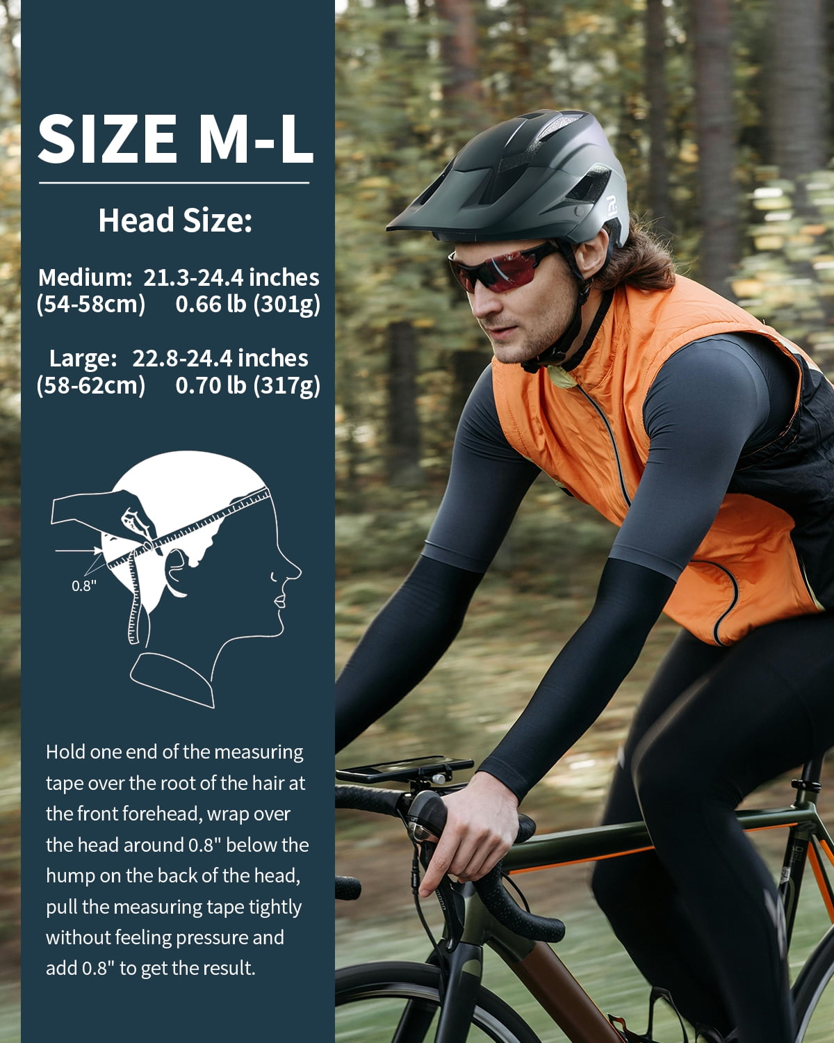 FROFILE MTB Helmet for Men Women - (Medium, Matt Black) Mountain Bike Helmet Adult Men Women Cycling Helmet Road Bike Helmet with Visor