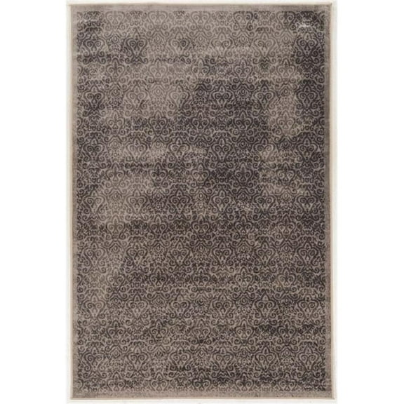 Riverbay Furniture 5' x 7'6" Power Loomed Rug in Beige