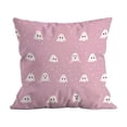 thumbnail image 3 of Aurorax Pink Pillow Covers 18 X 18,Square Decorative Halloween Throw Pillow Covers for Couch Sofa,Pink Ghost Decor for Halloween Home Indoor, 3 of 6