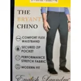 thumbnail image 6 of Men's Pants, Slightly Stretch Pants With Pockets, Comfy Wear Stretch Cotton Fashion, Casual Chino Pants, Tapered Dress, Pants Comfort Casual Solid Trousers, Size: 32 x 30, Color: Navy Blue, 6 of 7