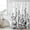 Gray, variant on Grey Botanical Shower Curtain, Waterproof Shower Curtains for Bathroom, Dragonfly Flower Leaf Retro Ink Style Washable Fabric Bathtub Curtain Set Bath Decor with 12 Hooks 72"x78"