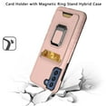 thumbnail image 3 of For Samsung Galaxy S22 Ultra Card Holder with Magnetic Ring Stand Hybrid Case, 3 of 3