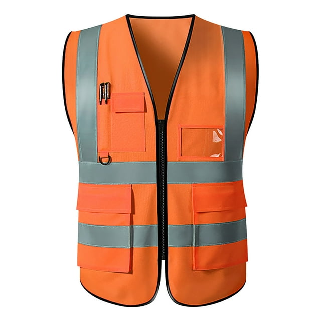 Birdeem Mens Safe Vest, High Visibility Protective Work Clothes, Outdoor Work Belt, Reflective Strip
