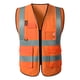 thumbnail image 2 of Fiudx Chaleco Reflectante, Seguridad Alta Visibilidad, Chaqueta Ligera de Malla, Ropa Resistente para Exteriores, Ideal para Correr y Andar En Bicicleta, Ropa de Trabajo para Hombre, Talla Xl Garanti, 2 of 4