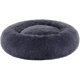 thumbnail image 1 of 1 cama para perros, cama para gatos con forma de donut, cama para mascotas esponjosa y relajante con funda extraíble y lavable, felpa suave y larga, 50 cm, gris oscuro Sincero Electrónica, 1 of 5