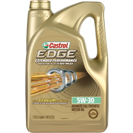 Castrol EDGE Extended Performance 5W-30 Advanced Full Synthetic Motor Oil, 5 QT