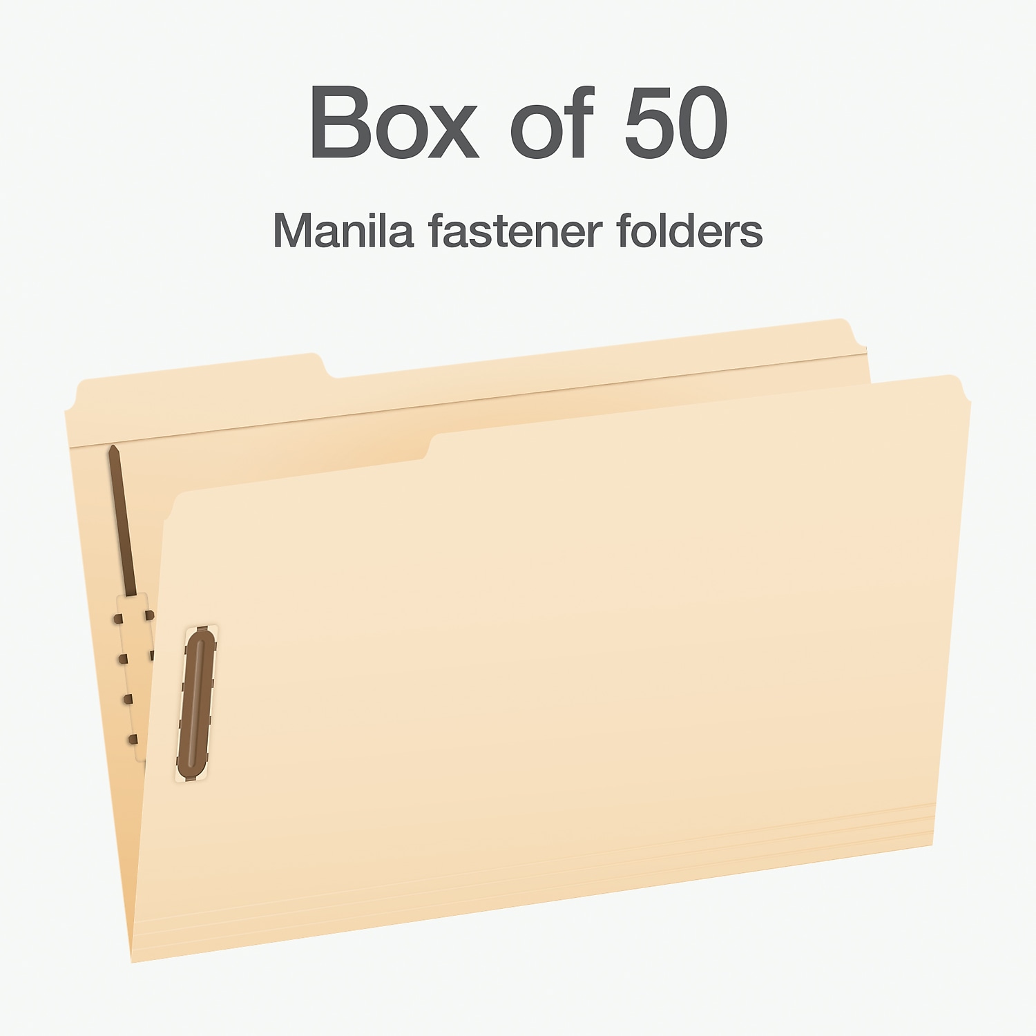 Pendaflex Heavy Duty File Folder 1-Tab Assorted Legal Size Manila 50/Box (1007063)