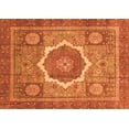 thumbnail image 1 of Ahgly Company Indoor Rectangle Abstract Orange Modern Area Rugs, 7' x 10', 1 of 4