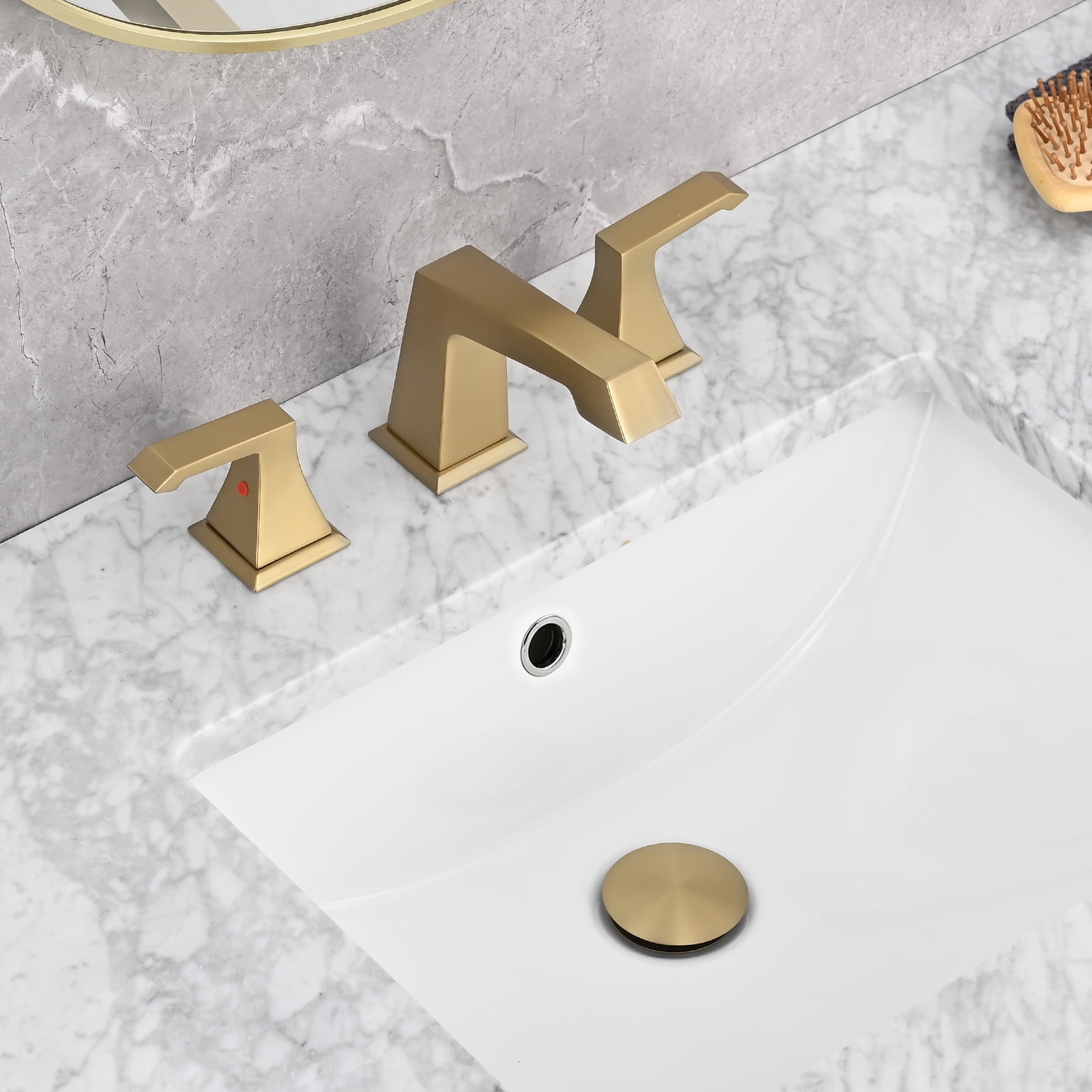 Pop-Up Bathroom Sink Drain With Overflow