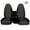 Black+Dark Gray, variant on 2pcs Front Car Seat Covers Center Fit for Ford Ranger 60/40 Highback 1998-2003, Interior Automotive Car Front Seats Only (Console armrest Cover Not Included), Black+Red