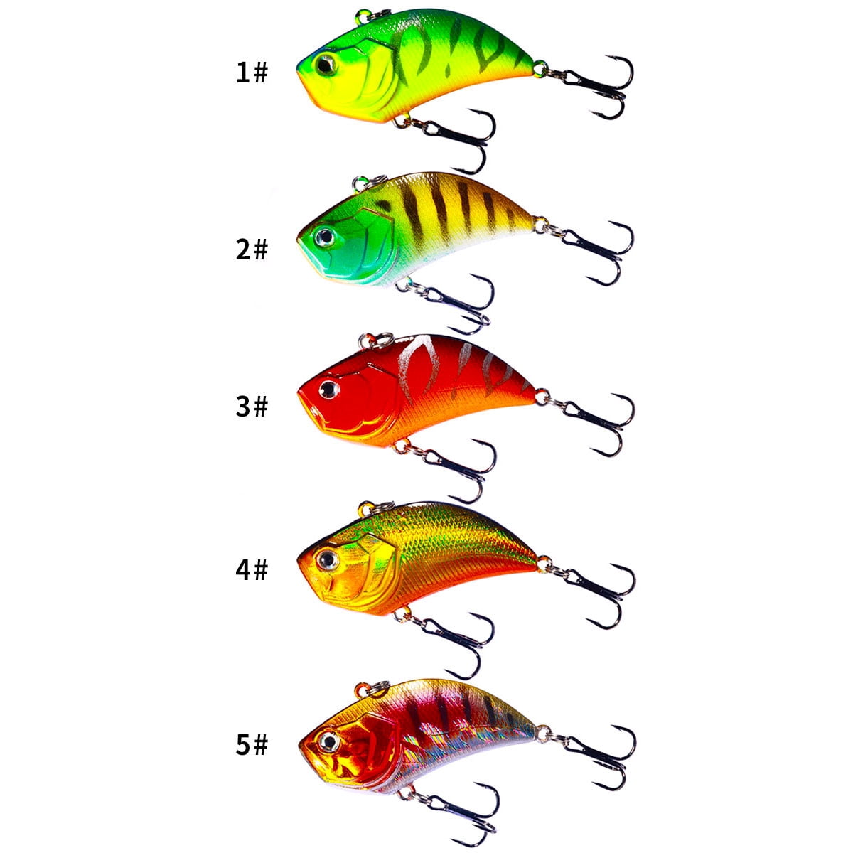 HENGJIA Fishing Lures, Lipless Crankbaits Long Casting Distance Sinking Lure Hard Bait Minnow VIB Fishing Lure for Trout Walleye Redfish Freshwater or Saltwater