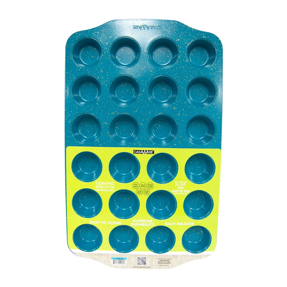 124747 Mini Muffin Pan 24 Cup Blue