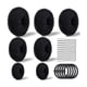 thumbnail image 1 of Donas para Chongo Mágico Espuma Con Broche De Cabello Peinados 7 Pzs negro, 1 of 3