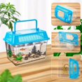 thumbnail image 4 of HLONK 13 Pack Small Plastic Reptile Carrier Breeding Box Hatching Container for Fish Turtle Hermit Crab Spider Snake Bearded Dragon Lizard random color  Pet Transport Case  Terrarium Encl, 4 of 4