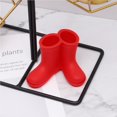 thumbnail image 4 of Ounissouiy Soporte para cepillos de dientes, Botas de lluvia Soporte para cepillos de Silicona Adorable Multifuncional con orificios de Juegos de accesorios de baño No.2, 4 of 5