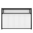 thumbnail image 5 of Twin Size Murphy Bed, Foldable Murphy Bed Chest with Open Shelves, Space-Saving Wall Bed Cabinet for Bedroom, Guest Room, Off White, 5 of 9
