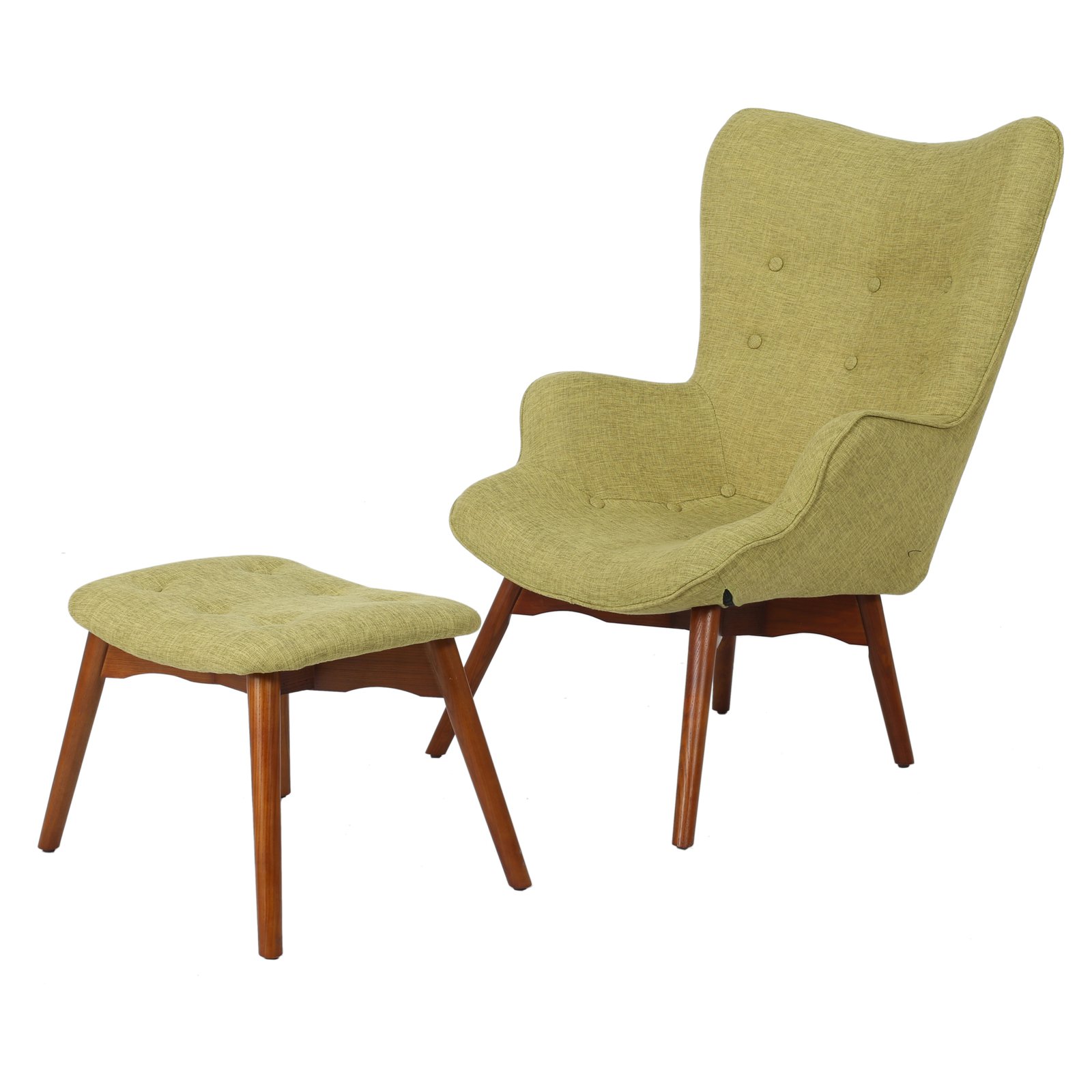 Anders MidCentury Arm Chair with Ottoman