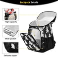 thumbnail image 3 of Backpack Cooler lunch bag 36 Can Capacity Insulated Bag for Camping, Beach, Hiking & Travel Ghosts Pattern, 3 of 7