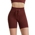 thumbnail image 1 of SAYOO - Calzoncillos de yoga para mujer, cintura elástica con cordón, pantalones cortos de punto ajustados SAYOO  Sexy, 1 of 6