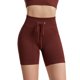 thumbnail image 1 of SAYOO - Calzoncillos de yoga para mujer, cintura elástica con cordón, pantalones cortos de punto ajustados SAYOO  Sexy, 1 of 6