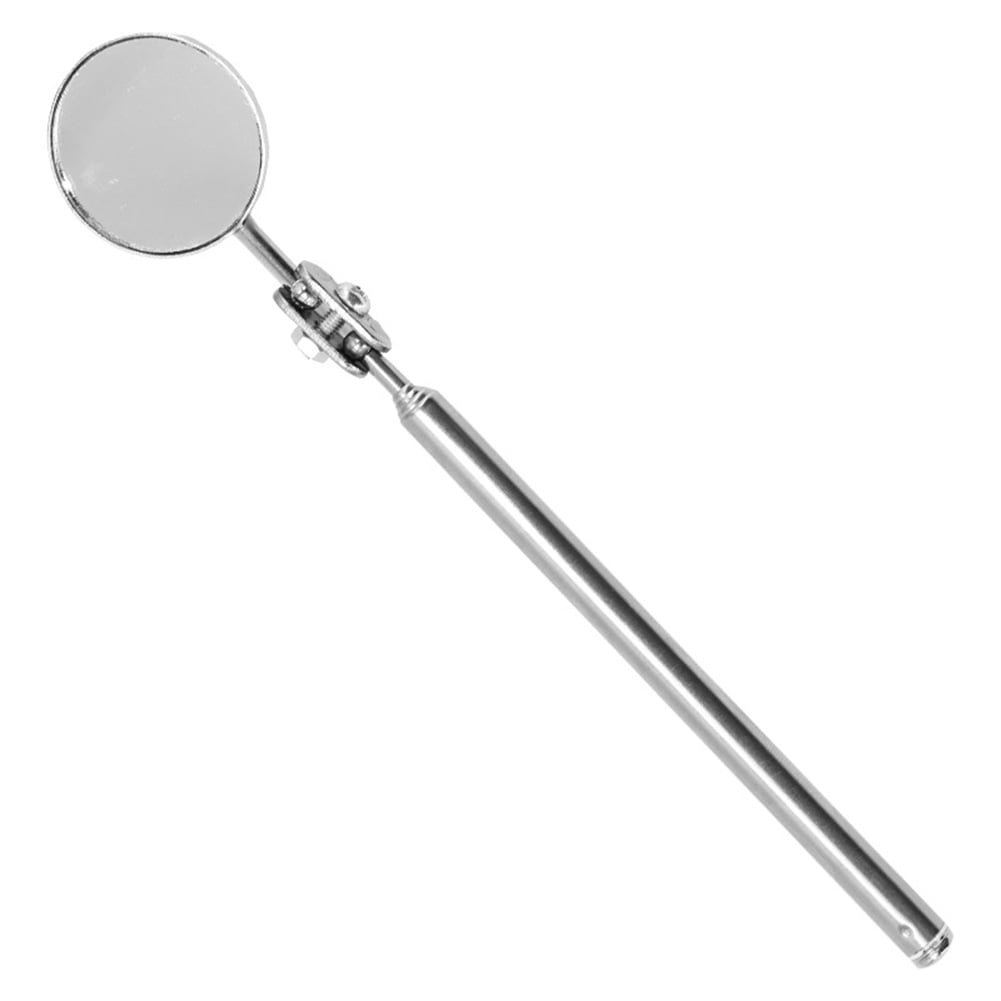 Telescopic Inspection Mirror for Car,Stainless Steel Round Inspection Mirror Retractable Mirror on A Stick for Mechanics Cars 205-550MM 