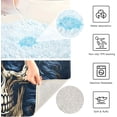 thumbnail image 7 of SKYSONIC Bathroom Rug Mats Skull with Crown Print, Fluffy Plush Absorbent Bath Rugs Carpet with Non Slip Bottom for Bathroom Floor Toilet Tub and Shower, 7 of 7
