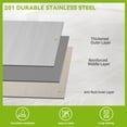 thumbnail image 2 of YINTATECH 60" x 24" Stainless Steel Table for Prep,NSF Commercial Heavy Duty Table with Undershelf for Home Kitchen Restaurant Garage Warehouse, 2 of 5