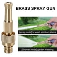 thumbnail image 4 of Lunxisen 4 Pcs Brass Garden Hose Connector Kit Outdoor Water Faucet Adapter Spray Nozzle Fittings, 4 of 8