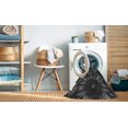 thumbnail image 2 of Ahgly Company Machine Washable Indoor Square Transitional Charcoal Black Area Rugs, 3' Square, 2 of 7