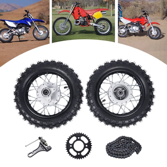 For Honda CRF50 XR50 BBR KLX 2.50-10 Front Rear Tire Rim Wheel Wear-resistant US