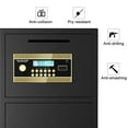 thumbnail image 3 of Large Double Door Security Safe Box, Digital Security Safe with Keypad and Key, 3.5 Cubic Home Safe Lock Box with Code Function for Office, Home, 3 of 7